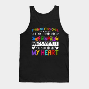 Paraprofessional Special Education Teacher Paraeducator Tank Top